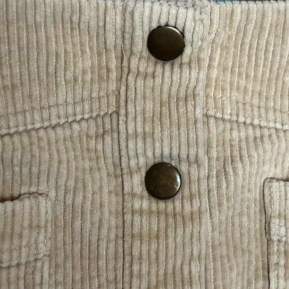She and Sky Skirt Womens Corduroy Mini Flare Size Small Tan Brown Fall Casual - Picture 5 of 12